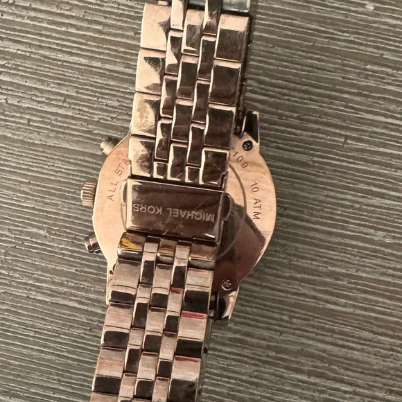 Michael Kors Gold and Brown Chronograph Watch - Picture 2 of 2